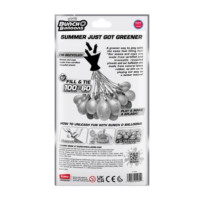 Image showing  Zuru Bob Rapid Filled Balloons, Red/White/Navy