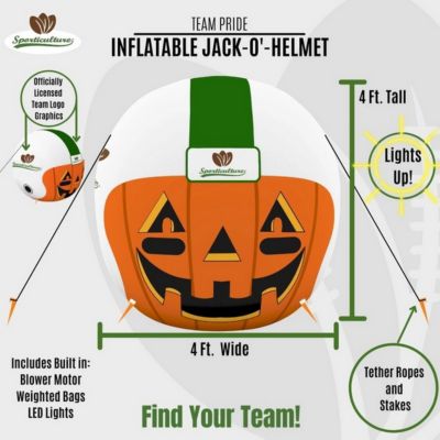 Image showing 6 th Sporticulture Denver Broncos Inflatable Jack-O-Helmet