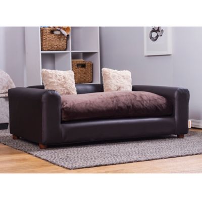 Image showing  Premium Leatherette Sofa Pet Bed, Large