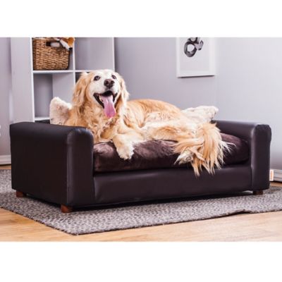 Image showing  Premium Leatherette Sofa Pet Bed, Large