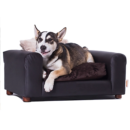 Moots Premium Leatherette Sofa Pet Bed, Medium