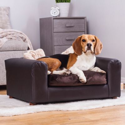 Image showing  Premium Leatherette Sofa Pet Bed, Medium