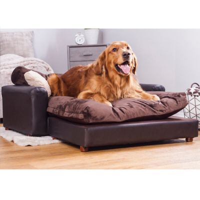 Image showing  Premium Leatherette Sofa Pet Bed, Extra Large