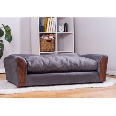 Image showing  VIP Microsuede Oak Couch Pet Bed, Large