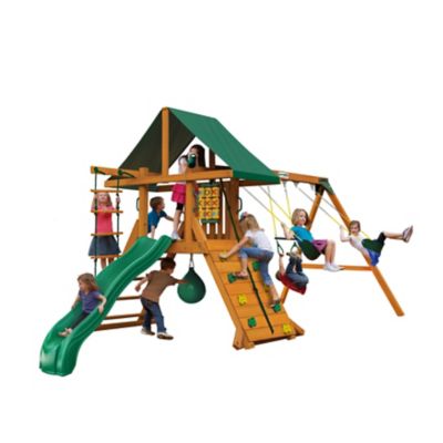 Gorilla Playsets Ozark II Swing Set, 01-1033 It is a great set up but very expensive for what it is, even with the sale price I bought it at
