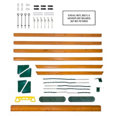 Image showing 6 th Gorilla Playsets Easy-to-Assemble Wooden Swing Set