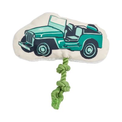 Image showing  Military Jeep Plush Dog Toy