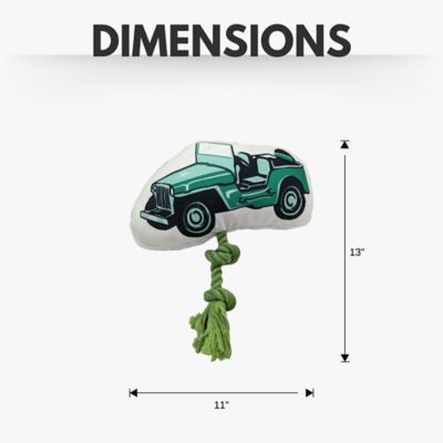 Image showing  Military Jeep Plush Dog Toy