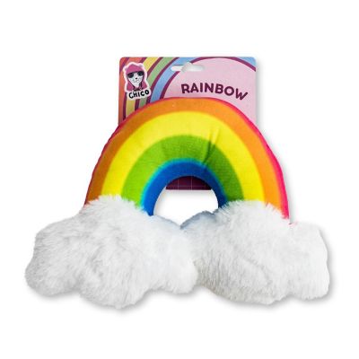 Image showing  Enchanted Rainbow Magical Squeaker and Crinkle Plush Dog Toy