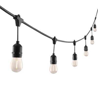 Image showing  24 ft. 12-Light Outdoor 16/3 LED String Lights