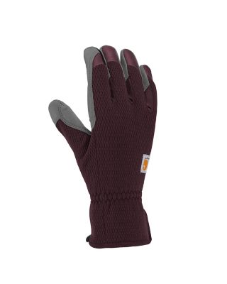 Carhartt Women's High-Dexterity Padded Palm Touch-Sensitive Long Cuff Spandex Work Gloves, 1-Pair