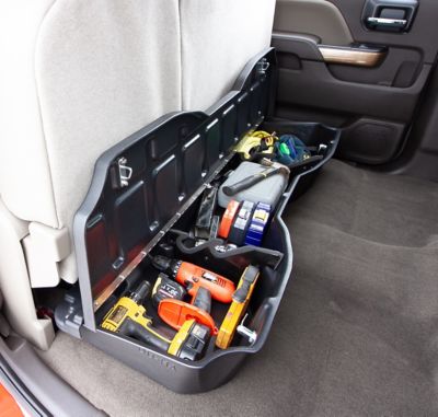 Image showing  2 Gun Lockable Case for 14-18 Chevrolet GMC Silverado Sierra LT Duty Crew Cab and 15-19 HD Crew Cab