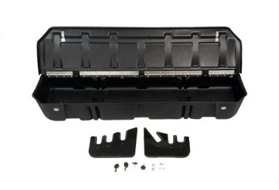 DU-HA Lockbox - Lockable Interior Storage/Gun Case for 15-23 F-150 Supercrew And 17-23 F-250-F-550 Super Duty Crew Cab, Black