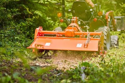 Image showing  48 in. Rotary Tiller, Orange