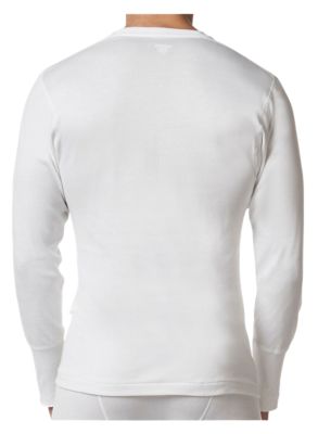 Image showing  Men's Long-Sleeve Premium Cotton Rib-Knit Base Layer Shirt