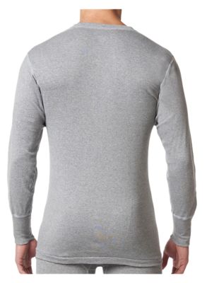 Image showing  Men's Long-Sleeve Premium Cotton Rib-Knit Base Layer Shirt