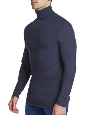 Image showing  Men's Ribbed Turtleneck Cotton Base Layer Shirt