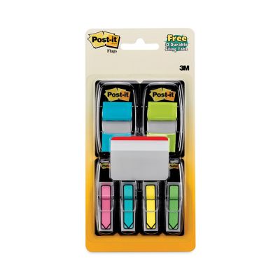 Post-it Flags Page Flag Value Pack, Assorted, (96) 1/2 in. Arrow, (100) 1 in. Flags, (12) 2 in. Filing Tabs