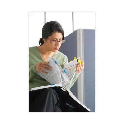 Image showing 5 th Post-it Flags Page Flag Value Pack, Assorted, (96) 1/2 in. Arrow, (100) 1 in. Flags, (12) 2 in. Filing Tabs