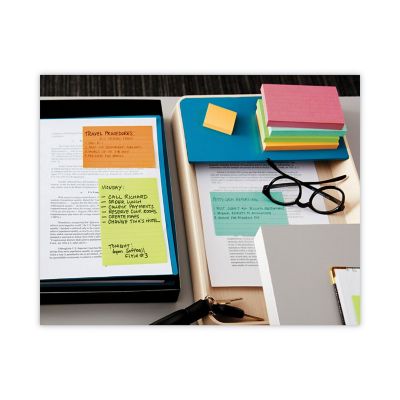 Image showing  Original Note Pads in Jaipur Colors, Lined, 4 in. x 6 in., 100 Sheets, 3-Pack