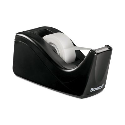 Scotch Value Desktop Tape Dispenser, 1 in. Core, 2-Tone Black