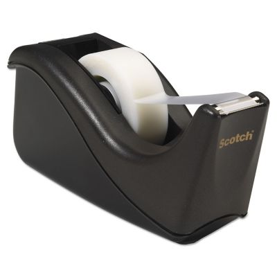 Image showing 2 th Scotch Value Desktop Tape Dispenser, 1 in. Core, 2-Tone Black