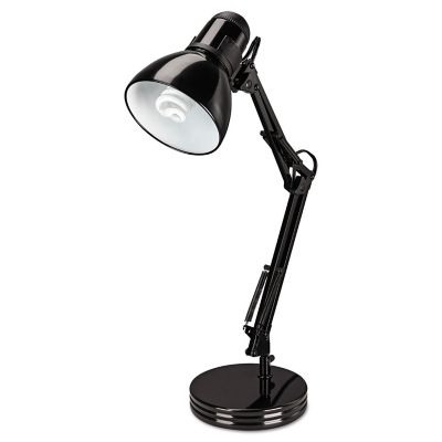 Alera Architect Desk Lamp, Adjustable Arm, 6.75 In. X 11.5 In. X 22 In., Black