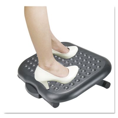 Image showing  Relaxing Adjustable Footrest, 14 in. x 18 in. x 5-7 in., Black