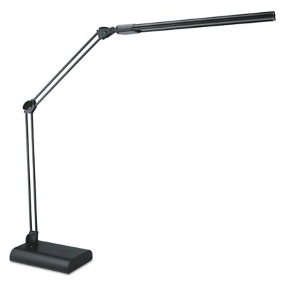 Alera Adjustable Led Desk Lamp, 3.25 In. X 6 In. X 21.5 In., Black