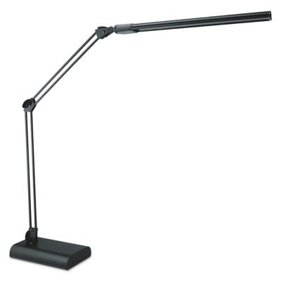 Alera Adjustable LED Desk Lamp, 3.25 in. x 6 in. x 21.5 in., Black