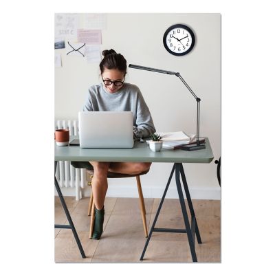 Image showing 2 th Alera Adjustable LED Desk Lamp, 3.25 in. x 6 in. x 21.5 in., Black