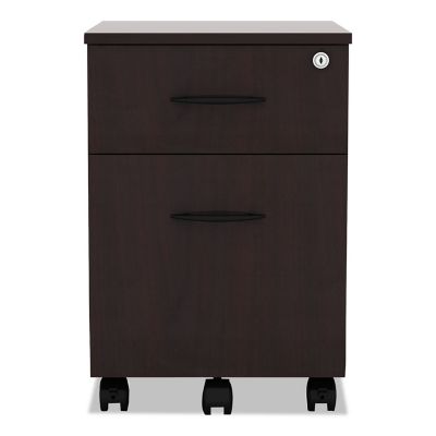 Image showing  Valencia Series Mobile Box/File Pedestal, 16 in. x 19 in. x 23 in., Mahogany