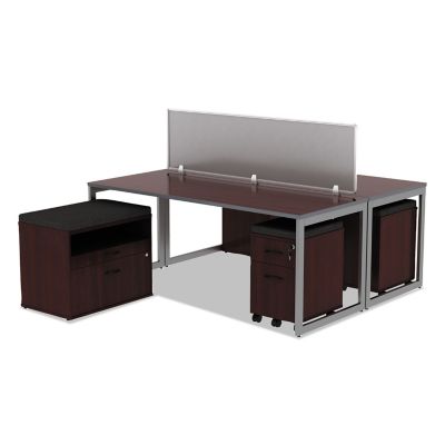Image showing  Valencia Series Mobile Box/File Pedestal, 16 in. x 19 in. x 23 in., Mahogany