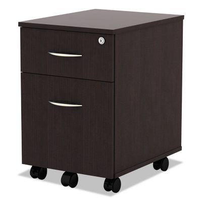 Image showing  Valencia Series Mobile Box/File Pedestal, 16 in. x 19 in. x 23 in., Espresso