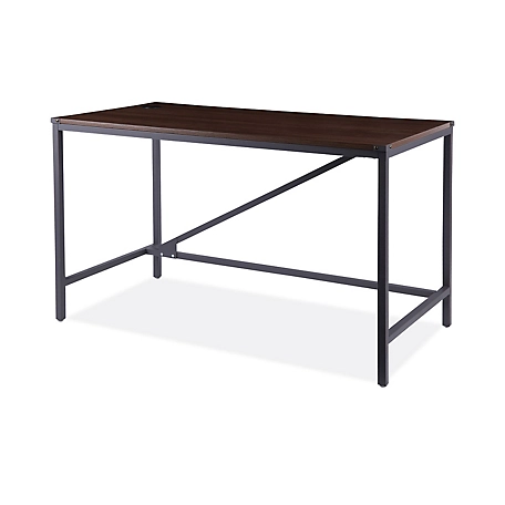 Alera Industrial Series Table Desk, 47 in. x 24 in. x 30 in., Modern Walnut