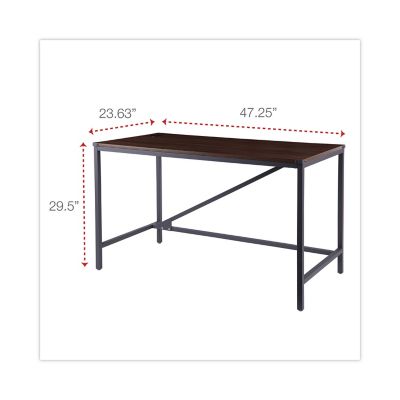 Image showing  47 in. Industrial Series Table Desk, Modern Walnut