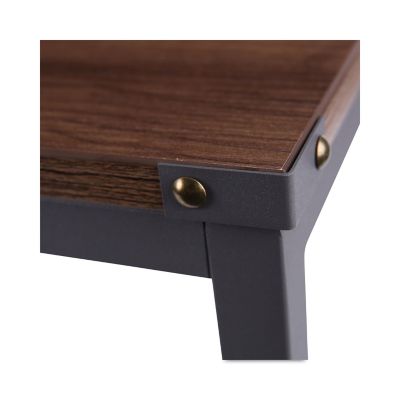 Image showing  47 in. Industrial Series Table Desk, Modern Walnut