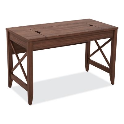 Alera Sit-to-Stand Table Desk, 47 in. x 24 in. x 30-44 in., Modern Walnut