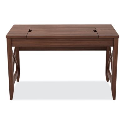 Image showing 6 th Alera 47 in. Sit-to-Stand Table Desk, Modern Walnut