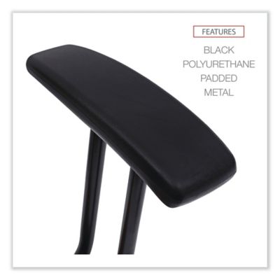 Image showing  Fixed T-Arms for Interval and Essentia Series Chairs and Stools, Black