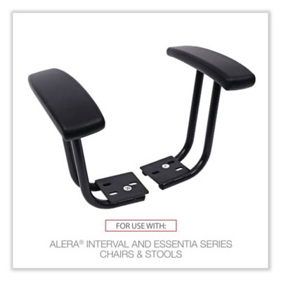 Image showing  Fixed T-Arms for Interval and Essentia Series Chairs and Stools, Black