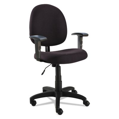 Alera Essentia Series Swivel Task Chair with Adjustable Arms, Supports Up to 275 lb., 18-22 in. H Seat, Black