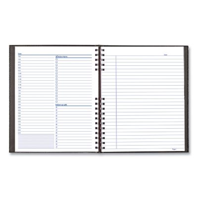 Image showing  Notepro Undated Daily Planner, 10-3/4 in. x 8-1/2 in., Black
