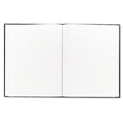 Blueline Executive Notebook, Medium/College Rule, Black Cover, 10-3/4 in. x 8-1/2 in., 75 Sheets