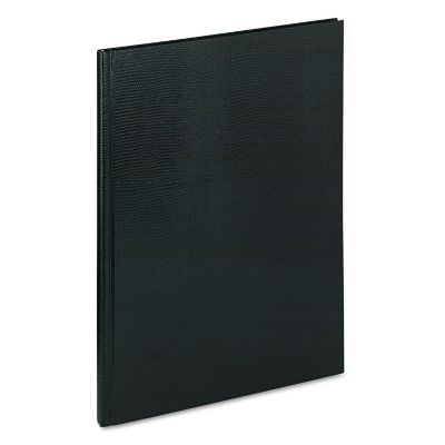 Image showing  Executive Notebook, Medium/College Rule, Black Cover, 10-3/4 in. x 8-1/2 in., 75 Sheets