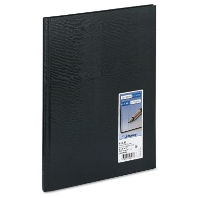 Image showing  Executive Notebook, Medium/College Rule, Black Cover, 10-3/4 in. x 8-1/2 in., 75 Sheets