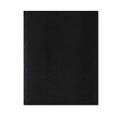 Image showing  Executive Notebook, Medium/College Rule, Black Cover, 10-3/4 in. x 8-1/2 in., 75 Sheets