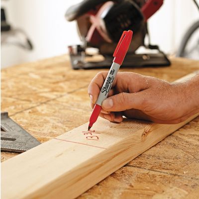 Image showing  Fine Tip Permanent Marker Value Pack, Fine Bullet Tip, Red, 36-Pack