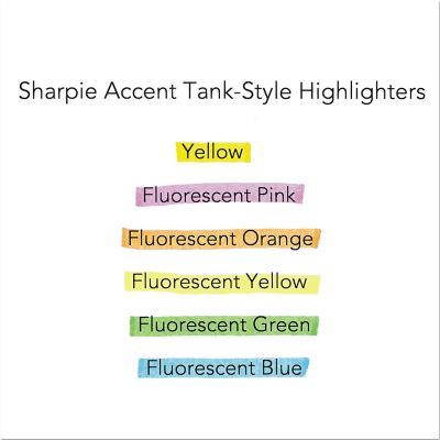 Image showing  Tank Style Highlighters with Open-Stock Box, Assorted Ink Colors, Chisel Tip, Assorted Barrel Colors, 12-Pack