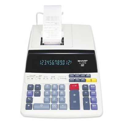 Sharp 2-Color Printing Desktop Calculator, Black/Red Print, 4.5 Lines/Sec